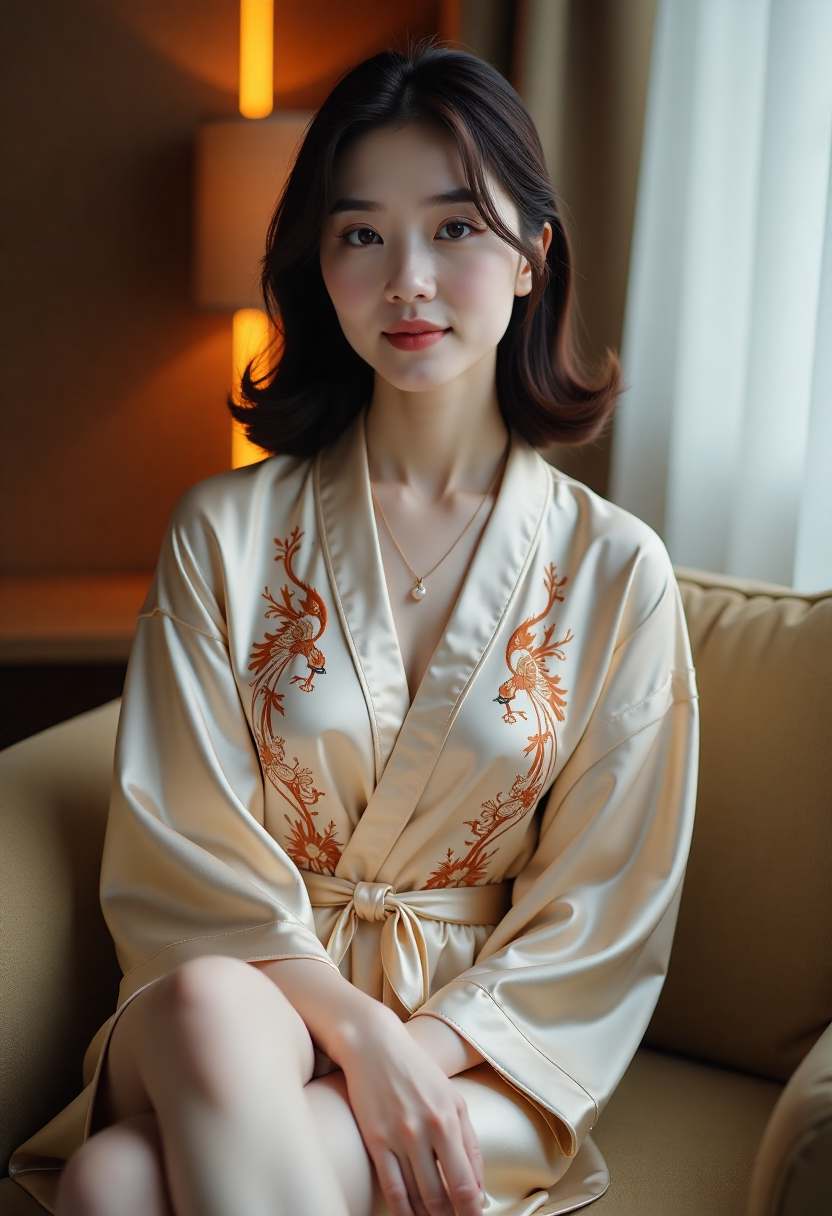 水墨古典女子发簪画法